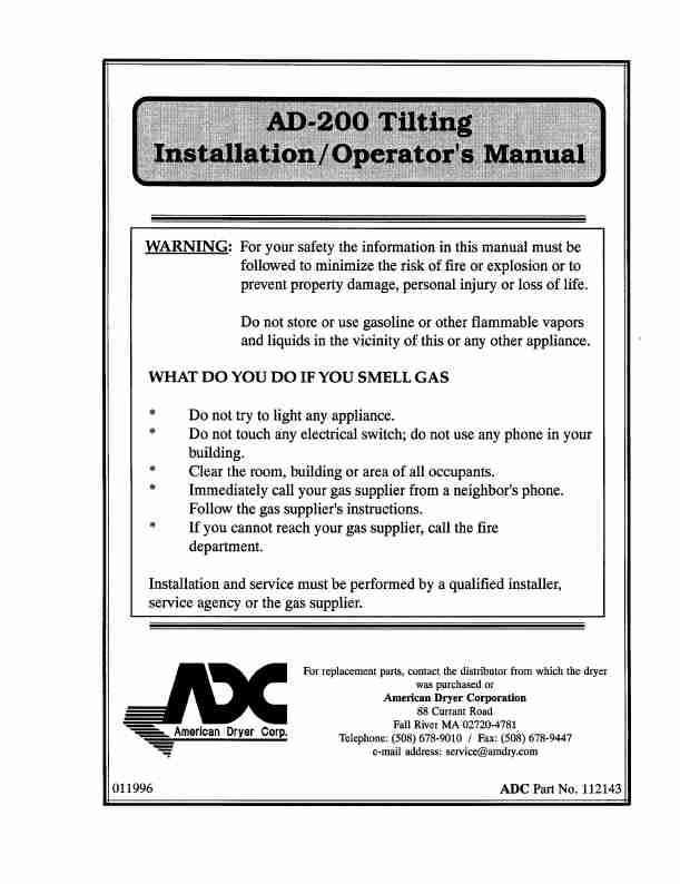 American Dryer Corp  Clothes Dryer AD-200 Tilting-page_pdf